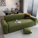Modern Geometric Jacquard Sofa Slipcover, High Stretch 1-Piece Textured Couch Cover by Slipcover KAS™