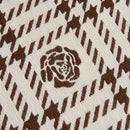 Chenille Houndstooth Sofa Throw Cover, Scratch Proof Cozy Throw Blankets for Couch