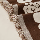 Chenille Houndstooth Sofa Throw Cover, Scratch Proof Cozy Throw Blankets for Couch