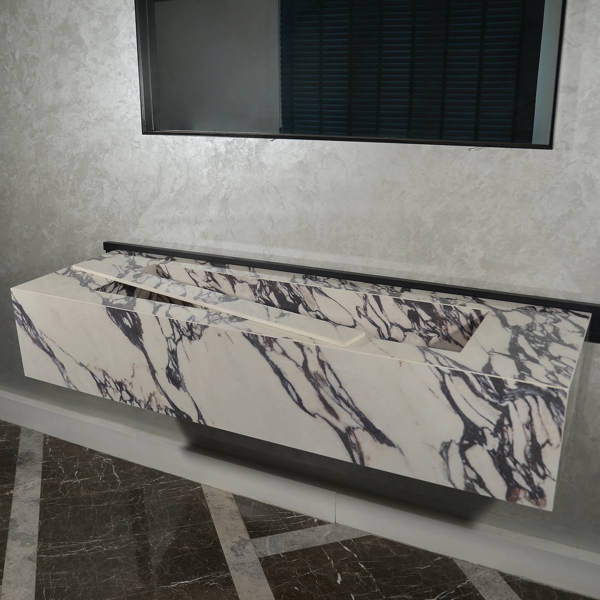 Engineered Porcelain Sink - Calacatta Viola Handcrafted Italian, photo 2 of 10