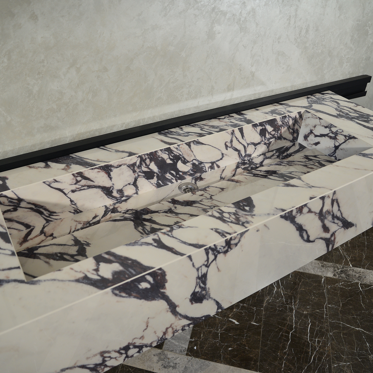 Engineered Porcelain Sink - Calacatta Viola Handcrafted Italian, photo 5 of 10