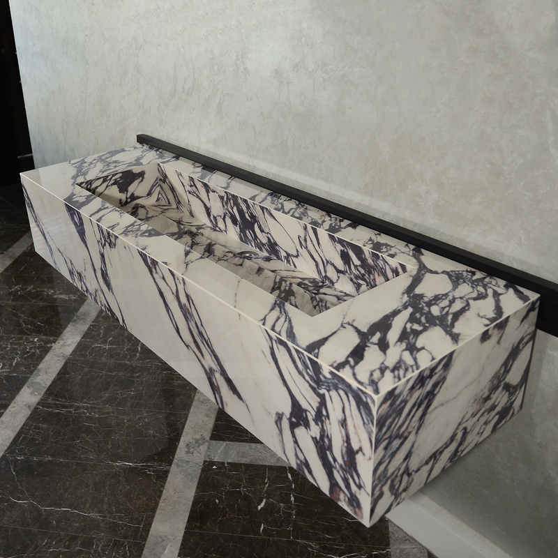 Engineered Porcelain Sink - Calacatta Viola Handcrafted Italian, photo 6 of 10