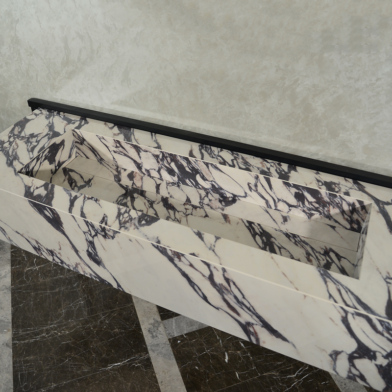 Engineered Porcelain Sink - Calacatta Viola Handcrafted Italian, photo 10 of 10
