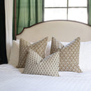 Rhea Floral Block Printed Pillow Cover | Mustard by Apartment No.3
