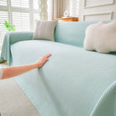 Cooling Ice Silk Knit Couch Cover, Breathable Pet Friendly Soft Throw Cover for Sofas by Slipcover KAS™