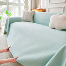 Cooling Ice Silk Knit Couch Cover, Breathable Pet Friendly Soft Throw Cover for Sofas by Slipcover KAS™
