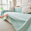 Cooling Ice Silk Knit Couch Cover, Breathable Pet Friendly Soft Throw Cover for Sofas by Slipcover KAS™