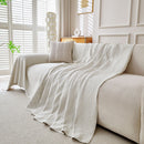 Cooling Ice Silk Knit Couch Cover, Breathable Pet Friendly Soft Throw Cover for Sofas by Slipcover KAS™