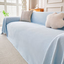 Cooling Ice Silk Knit Couch Cover, Breathable Pet Friendly Soft Throw Cover for Sofas by Slipcover KAS™
