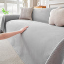 Cooling Ice Silk Knit Couch Cover, Breathable Pet Friendly Soft Throw Cover for Sofas by Slipcover KAS™