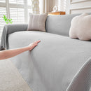Cooling Ice Silk Knit Couch Cover, Breathable Pet Friendly Soft Throw Cover for Sofas by Slipcover KAS™