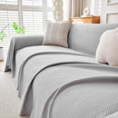 Cooling Ice Silk Knit Couch Cover, Breathable Pet Friendly Soft Throw Cover for Sofas by Slipcover KAS™