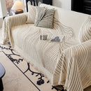 Cozy Striped Sofa Throw Blanket L Shaped Sectional Couch Covers Luxury Throws for Sofas