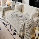 Cozy Striped Sofa Throw Blanket L Shaped Sectional Couch Covers Luxury Throws for Sofas
