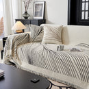 Cozy Striped Sofa Throw Blanket L Shaped Sectional Couch Covers Luxury Throws for Sofas