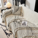 Cozy Striped Sofa Throw Blanket L Shaped Sectional Couch Covers Luxury Throws for Sofas by Slipcover KAS™