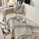 Cozy Striped Sofa Throw Blanket L Shaped Sectional Couch Covers Luxury Throws for Sofas by Slipcover KAS™