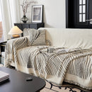 Cozy Striped Sofa Throw Blanket L Shaped Sectional Couch Covers Luxury Throws for Sofas by Slipcover KAS™