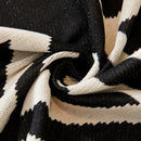 Chenille Geometric Sofa Throw Blanket, Boho Washable Furniture Throw Covers for Sofa