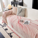 Cozy Striped Sofa Throw Blanket L Shaped Sectional Couch Covers Luxury Throws for Sofas