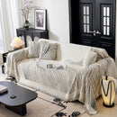 Cozy Striped Sofa Throw Blanket L Shaped Sectional Couch Covers Luxury Throws for Sofas by Slipcover KAS™