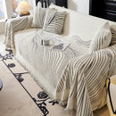 Cozy Striped Sofa Throw Blanket L Shaped Sectional Couch Covers Luxury Throws for Sofas by Slipcover KAS™