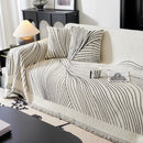 Cozy Striped Sofa Throw Blanket L Shaped Sectional Couch Covers Luxury Throws for Sofas by Slipcover KAS™
