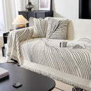 Cozy Striped Sofa Throw Blanket L Shaped Sectional Couch Covers Luxury Throws for Sofas by Slipcover KAS™