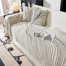 Cozy Striped Sofa Throw Blanket L Shaped Sectional Couch Covers Luxury Throws for Sofas by Slipcover KAS™