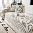 Cozy Striped Sofa Throw Blanket L Shaped Sectional Couch Covers Luxury Throws for Sofas by Slipcover KAS™