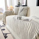 Cozy Striped Sofa Throw Blanket L Shaped Sectional Couch Covers Luxury Throws for Sofas by Slipcover KAS™