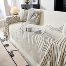 Cozy Striped Sofa Throw Blanket L Shaped Sectional Couch Covers Luxury Throws for Sofas by Slipcover KAS™