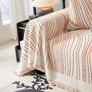 Cozy Striped Sofa Throw Blanket L Shaped Sectional Couch Covers Luxury Throws for Sofas by Slipcover KAS™
