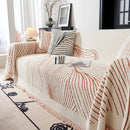 Cozy Striped Sofa Throw Blanket L Shaped Sectional Couch Covers Luxury Throws for Sofas by Slipcover KAS™