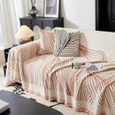 Cozy Striped Sofa Throw Blanket L Shaped Sectional Couch Covers Luxury Throws for Sofas by Slipcover KAS™