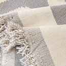 Chenille Geometric Sofa Throw Blanket, Boho Washable Furniture Throw Covers for Sofa