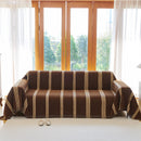 Textural Striped Chenille Sofa Covers, Boho Washable Decor Sofa Blankets Covers