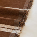 Textural Striped Chenille Sofa Covers, Boho Washable Decor Sofa Blankets Covers