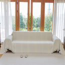 Textural Striped Chenille Sofa Covers, Boho Washable Decor Sofa Blankets Covers