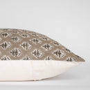 Rhea Floral Block Printed Pillow Cover | Mustard by Apartment No.3