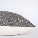 Aster Floral Block Printed Pillow Cover | Blue by Apartment No.3