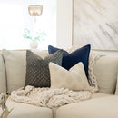 Arden Embroidered Pillow Cover | Natural | Lumbar by Apartment No.3