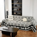 Chenille Houndstooth Sofa Throw Cover, Scratch Proof Cozy Throw Blankets for Couch by Slipcover KAS™