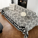 Chenille Houndstooth Sofa Throw Cover, Scratch Proof Cozy Throw Blankets for Couch by Slipcover KAS™