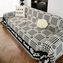 Chenille Houndstooth Sofa Throw Cover, Scratch Proof Cozy Throw Blankets for Couch by Slipcover KAS™