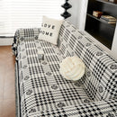 Chenille Houndstooth Sofa Throw Cover, Scratch Proof Cozy Throw Blankets for Couch by Slipcover KAS™