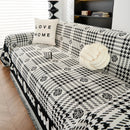 Chenille Houndstooth Sofa Throw Cover, Scratch Proof Cozy Throw Blankets for Couch by Slipcover KAS™