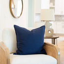Noa Solid Pillow Cover | Blue by Apartment No.3