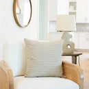 Fina Striped Pillow Cover | Cream, Black by Apartment No.3