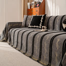 Boho Couch Throw Blanket with Textured Stripes, Sofa Cover for Living Room Decor